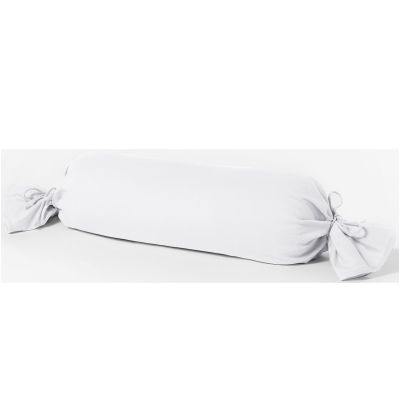 Kissenbezug für Nackenrolle weiß 100% Baumwolle 15 x 40