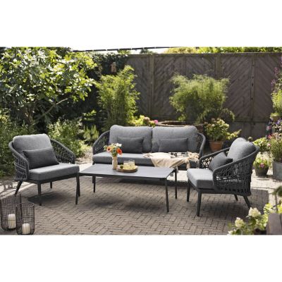 Lounge-Set Interliving 7013 Aluminium inkl. Sitz-/Rückenkisssen