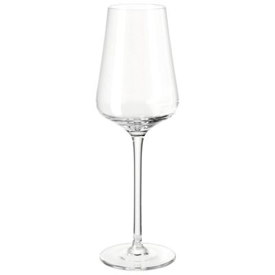 Schlankes Weißweinglas aus klarem Glas mit langem Stiel