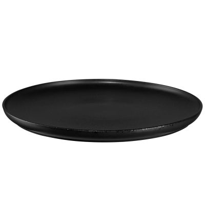 Essteller der Serie Coppa, Farbe Schwarz matt, freigestellt auf hellem Hintergrund.