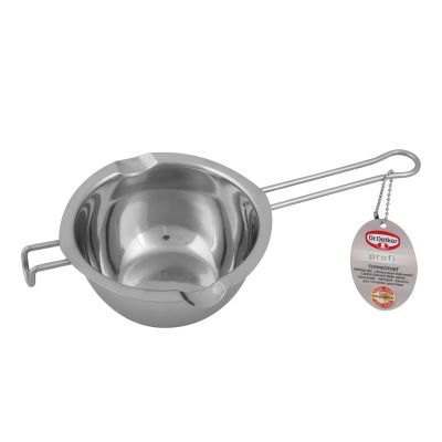 Edelstahl Schmelztopf mit Anhänger und Ausgießlippe