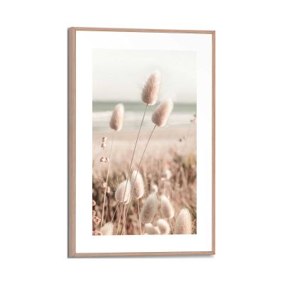 Frontansicht des Wandbilds „Romantic Grasses“ in Beige, Größe 20 × 30 cm; das vollständige Motiv ist zu sehen.
