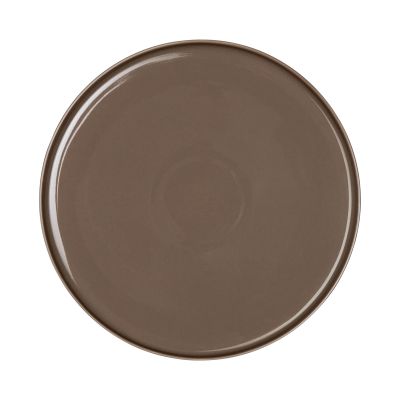 Essteller der Serie Coppa, Farbe Braun, freigestellt auf hellem Hintergrund.