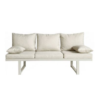 Loungesofa mit Sitz und Rückenpolstern von vorne