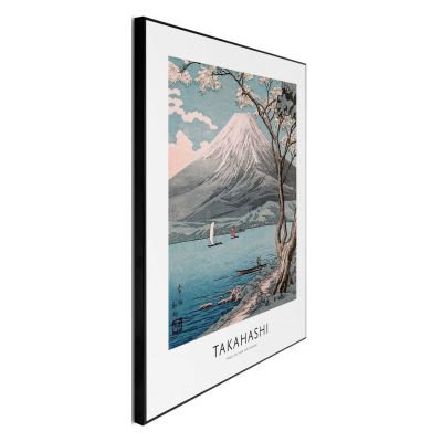 Seitliche Schrägansicht des Wandbilds „Hiroaki Takahashi - Mount Fuji“, 40 × 50 cm; Profil, Kante und Tiefe des Bildes sind erkennbar.