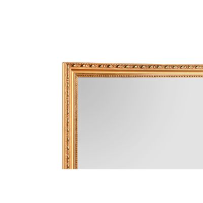 Spiegel Loreley in Gold, als Nahaufnahme von Rahmen und Spiegelkante; Maße ca. 35 x 125 x 2 cm.