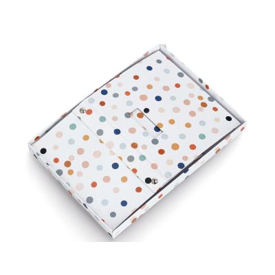 Weitere Produktansicht: Zeller Aufbewahrungsbox "Dots"; Farbe bunt; Material recycelter Karton; Maße ca. 25 × 35 × 20 cm.