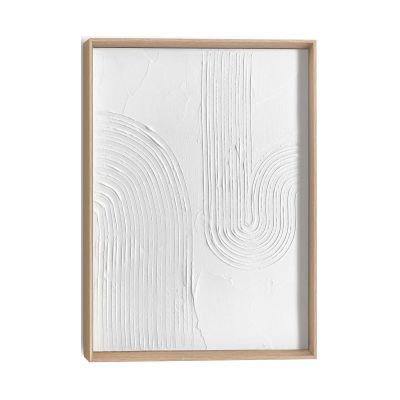 Frontansicht des Wandbilds „Sharp“ in Weiß, Größe 30 × 40 cm; das vollständige Motiv ist zu sehen.