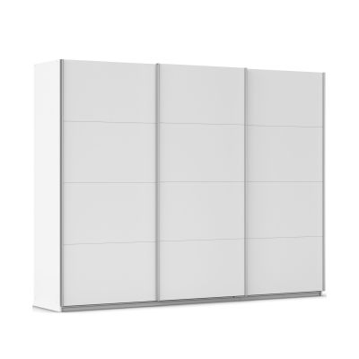 Schwebetürenschrank 3-türig 2 Schubkästen alpinweiß
