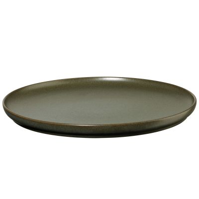 Essteller der Serie Coppa, Farbe Grün, freigestellt auf hellem Hintergrund.