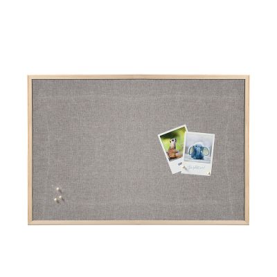 Alternative Produktansicht: Zeller Pinboard; Farbe natur; Material Leinen/Kiefer; Maße ca. 60 × 80 cm.