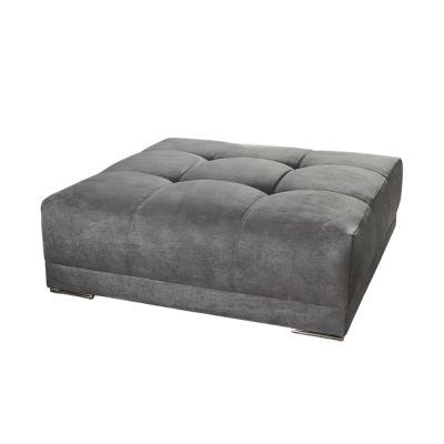 Hocker in Grau, Stellmaß 120x120 cm