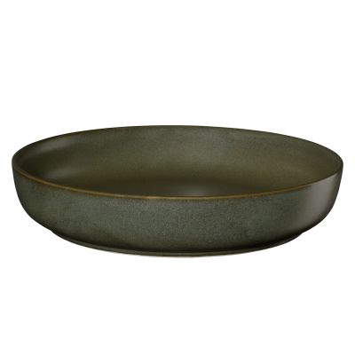 Gourmetteller der Serie Coppa, Farbe Grün, freigestellt auf hellem Hintergrund.
