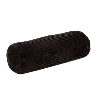 Kissenrolle Modell Cord in Braun, ca. 70 × 22 cm.