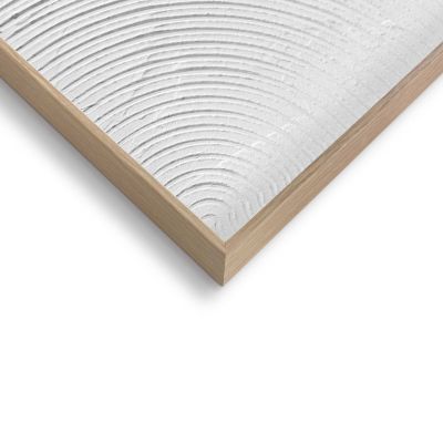 Detailaufnahme einer Ecke des Wandbilds „Arches“, 30 × 40 cm; Oberfläche, Kante und Materialstärke sind sichtbar.