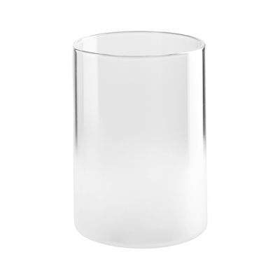 Freigestellt auf hellem Hintergrund: Longdrinkglas der Serie Opal, Farbe Weiß matt.