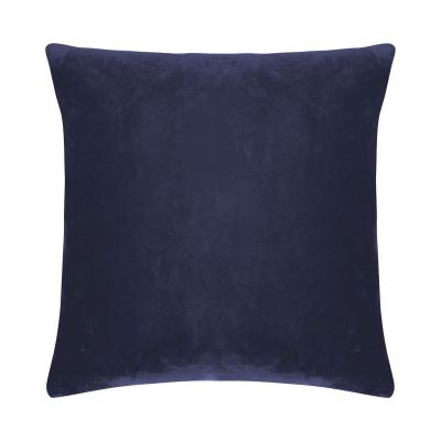 Kissenhülle Smooth in Blau, 40 × 40 cm, frontal freigestellt mit einfarbiger samtig wirkender Oberfläche.