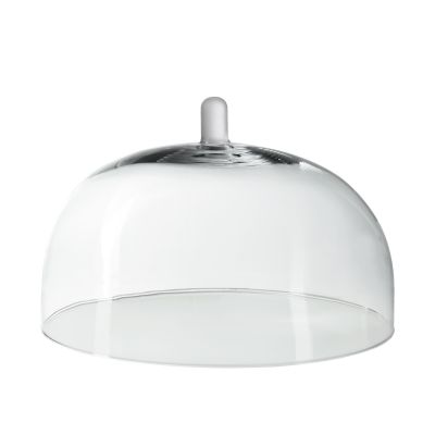 Glasglocke der Serie Grande, Farbe Transparent; transparente kuppelförmige Glocke mit Griff, freigestellt.