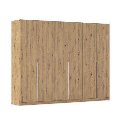 Drehtürenschrank 6-türig Dekor-Druck Eiche Artisan