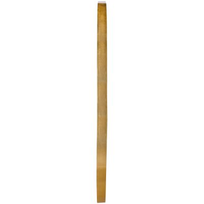 Spiegel Britta in Gold, in schmaler Seitenansicht, sodass Rahmenprofil und Tiefe erkennbar sind; Maße ca. 70 x 170 x 2,8 cm.