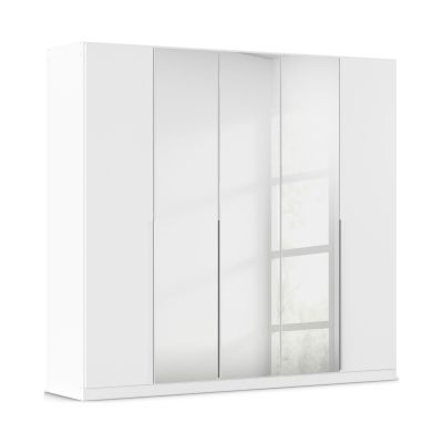 Drehtürenschrank 5-türig 3 Spiegeltüren alpinweiß