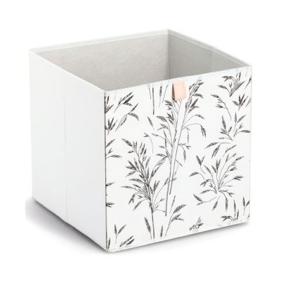Zeller Aufbewahrungsbox "Grass"; Farbe weiß; Material Vlies; Maße ca. 32 × 32 × 32 cm.