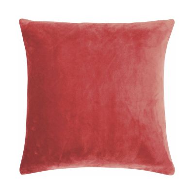 Kissenhülle Smooth in Rot, 40 × 40 cm, frontal freigestellt mit einfarbiger samtig wirkender Oberfläche.