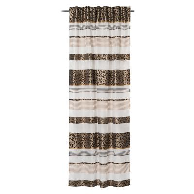 Schlaufenschal Modell Leona in Taupe, hängend dargestellt, ca. 140 × 245 cm.