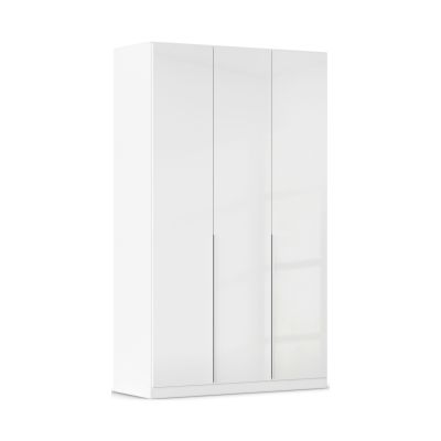 Drehtürenschrank 3-türig Hochglanz weiß