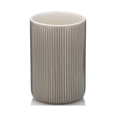 Becher Kela Ava Keramik steingrau 10,5cm 7,5cmØ