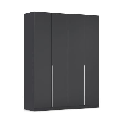 Drehtürenschrank 4-türig grau metallic
