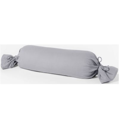 Kissenbezug für Nackenrolle granit 100% Baumwolle 15 x 40