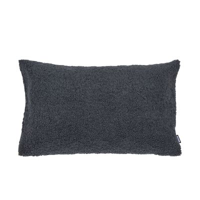 Kissenhülle Cloud in Anthracite, B/H/L ca. 40x1x60 cm, in der Hauptansicht dargestellt.
