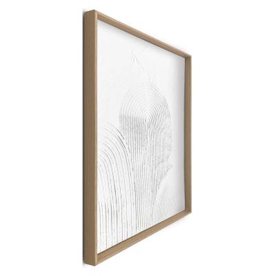 Seitliche Schrägansicht des Wandbilds „Arches“, 30 × 40 cm; Profil, Kante und Tiefe des Bildes sind erkennbar.