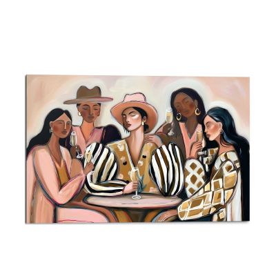 Frontansicht des Wandbilds „Party People“ in Mehrfarbig, Größe 60 × 90 cm; das vollständige Motiv ist zu sehen.