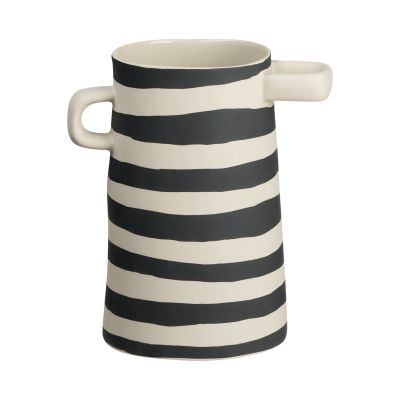 Vase der Serie Rayu, Farbe Mattes Motiv, freigestellt auf hellem Hintergrund.