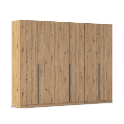 Drehtürenschrank 6-türig Dekor-Druck Eiche Artisan