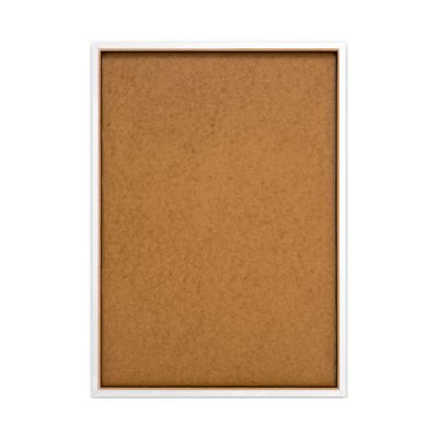 Rückansicht des Wandbilds „Flower Boots“, 50 × 70 cm; sichtbar sind Rückwand und rückseitige Konstruktion.