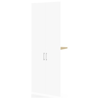 Türen Paar asteiche / ice white supermatt 77x211x40 cm