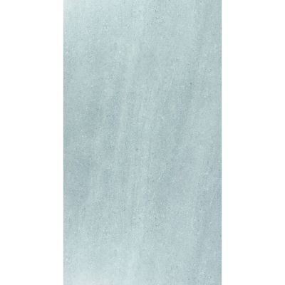 Eine flache, helle graublaue Fläche mit sanfter, leicht wolkiger Steinstruktur und matter Oberfläche.