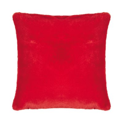 Kissenhülle Gazelle in Rot, 40 × 40 cm, frontal freigestellt mit einfarbiger samtig wirkender Oberfläche.