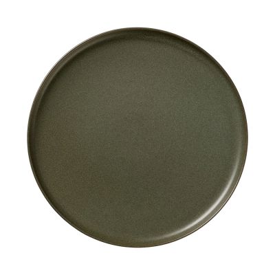 Draufsicht auf Essteller der Serie Coppa, Farbe Grün; Rand und Innenfläche sind erkennbar.