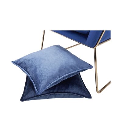 Kissenhülle Fame in Dark Blue, B/H/L ca. 45x1x45 cm, in einer zweiten Ansicht dargestellt.