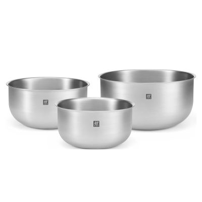 Silbernes Schüssel-Set aus 18/10 Edelstahl für Ihre Küche