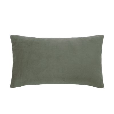 Kissenhülle Smooth in Salbeigrün, 25 × 50 cm, frontal freigestellt mit einfarbiger samtig wirkender Oberfläche.