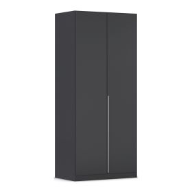 Drehtürenschrank 2-türig grau metallic