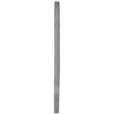 Spiegel Britta in Silber, in schmaler Seitenansicht, sodass Rahmenprofil und Tiefe erkennbar sind; Maße ca. 70 x 170 x 2,8 cm.