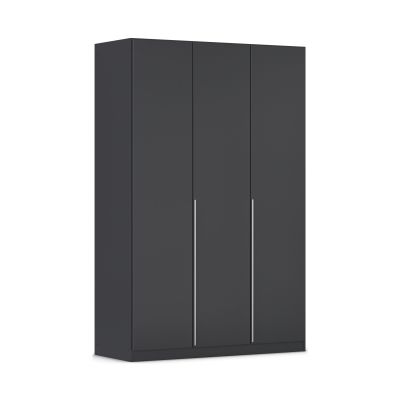 Drehtürenschrank 3-türig grau metallic