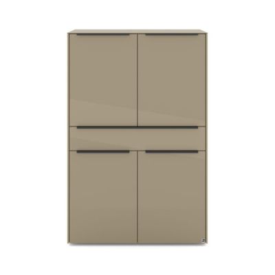 Highboard Set One Reno in Taupe glanz 92x140x42 cm