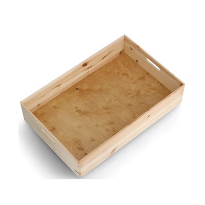 Weitere Darstellung: Zeller Allzweckkiste; Farbe natur; Material Nadelholz; Maße ca. 60 × 40 × 15 cm.